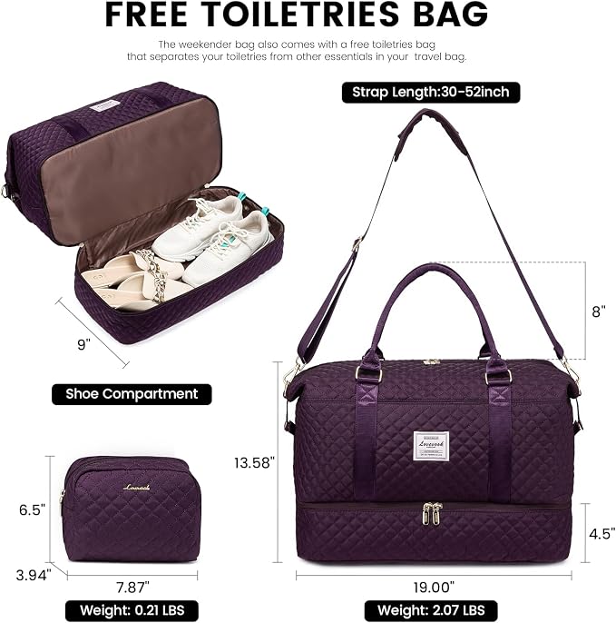 LOVEVOOK Travel Duffle Bag, Weekender Bags - Image 2
