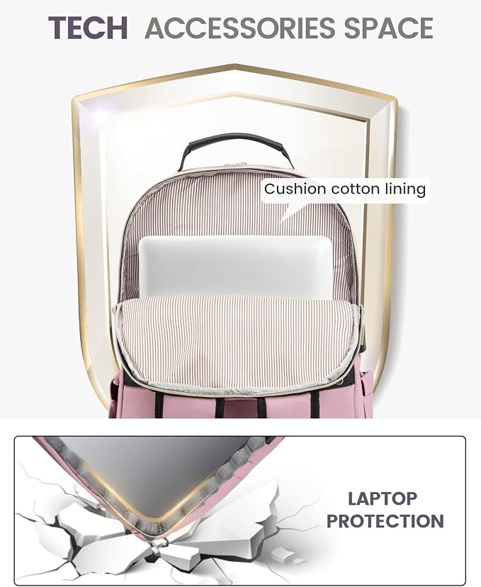 LOVEVOOK Laptop Backpack for Women, Travel Computer Work Bags - Image 7