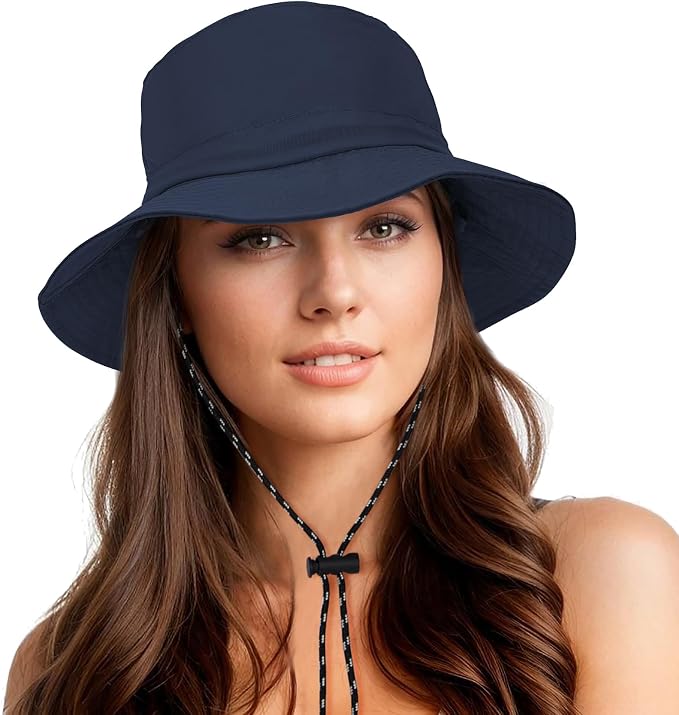 Durio Waterproof Bucket Hats for Woman UPF 50+ Sun Hat UV Protection Packable by DURIO