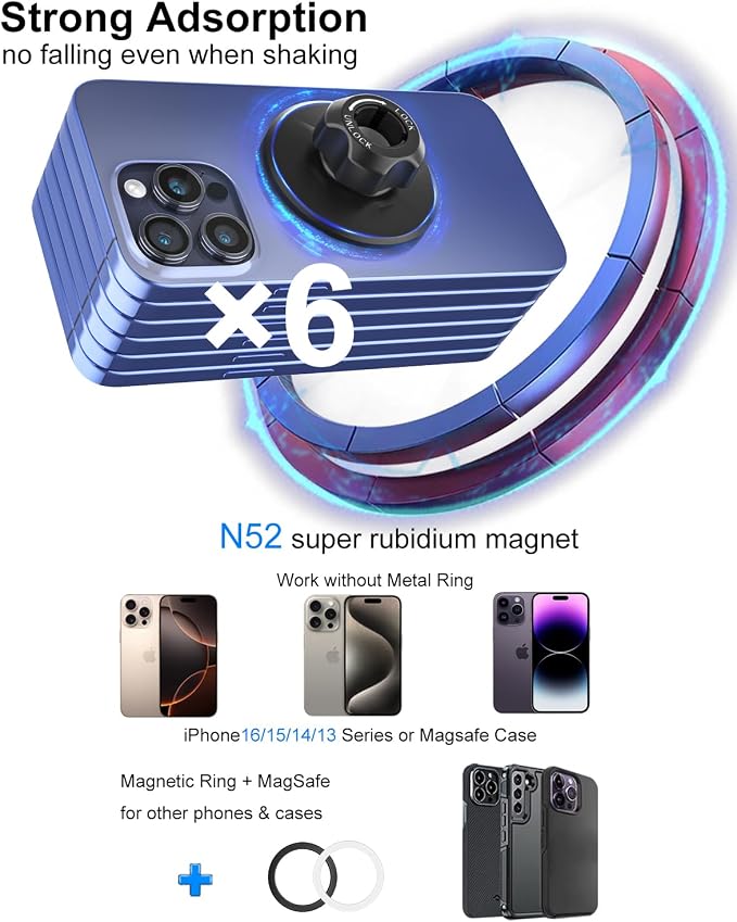 Magnetic Tripod for iPhone, Video Recording, Compatible - Image 7