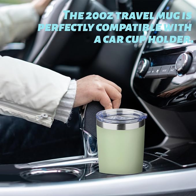 20oz Tumbler with Straw and Brush, Stainless Steel Vacuum Insulated tumbler - Image 4