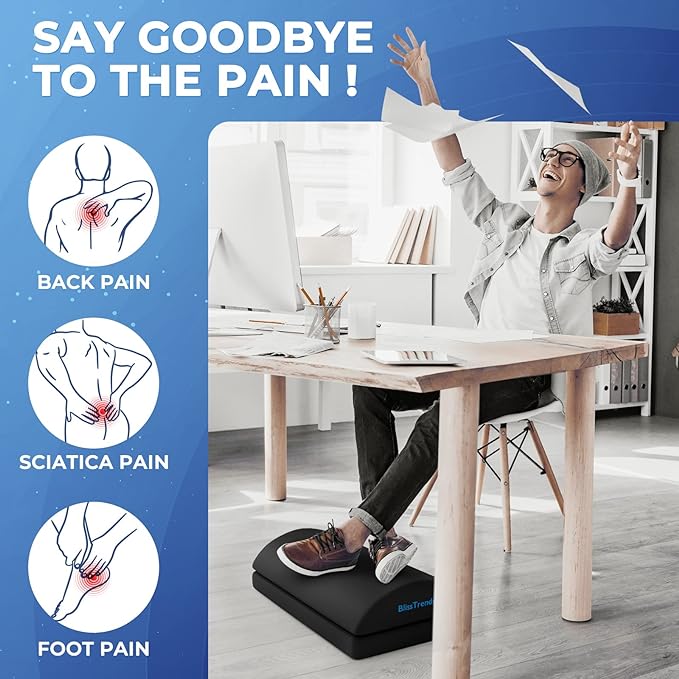 BlissTrends Foot Rest for Under Desk at Work-Versatile Foot Stool - Image 2