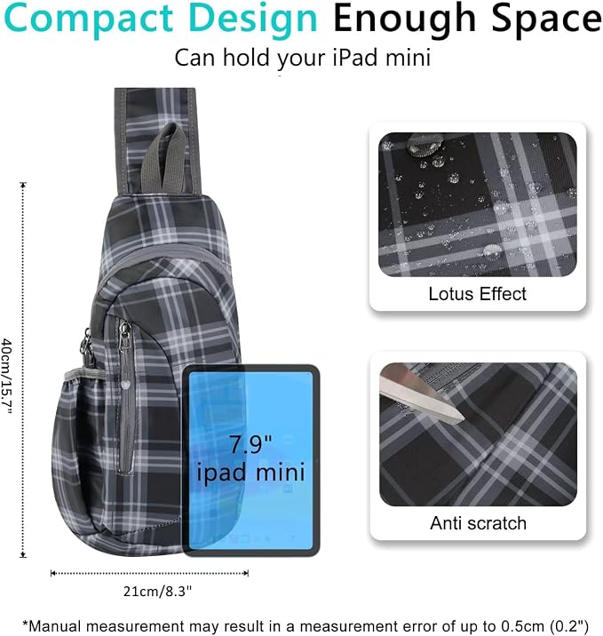 TITECOUGO Small Sling Bag, Lightweight Crossbody Backpack - Image 4