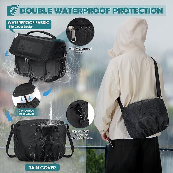 RAINSMORE Camera Bag, DSLR/SLR/Mirrorless Camera Case - Image 5