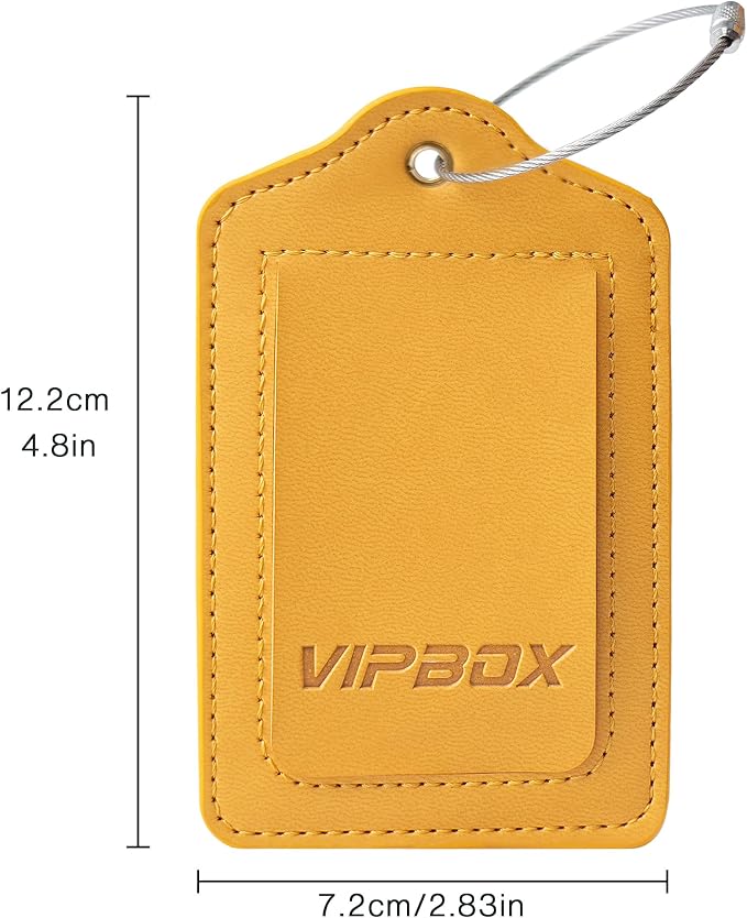 Luggage Tag Faux Leather Premium Travel Suitcase Tags - Image 7