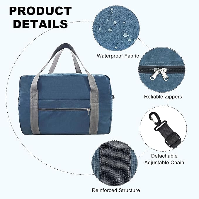 For Spirit Airlines Personal Item Bag 18x14x8 in Underseat Carry-on Luggage - Image 2