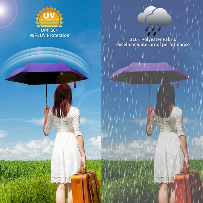 GAOYAING Compact Automatic Travel Umbrella - Image 3
