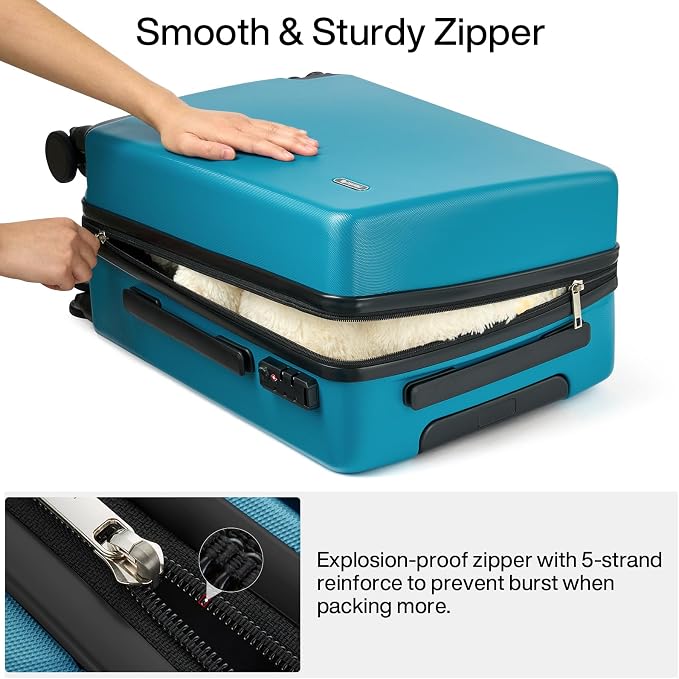 Hanke Hard Shell Luggage Sets 2 Pieces, Carry On and Checked Luggage Sets - Image 9