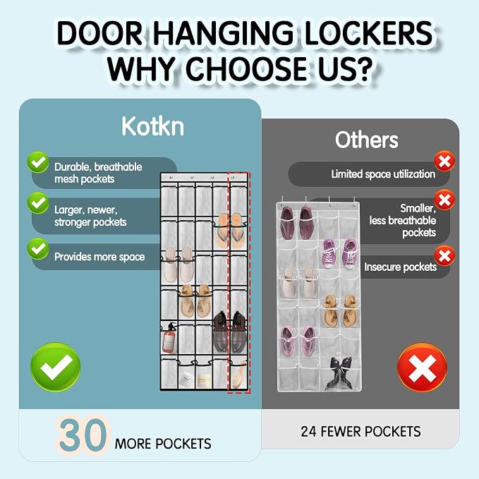 Over the Door Shoe Organizer - Image 4
