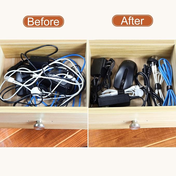 150PCS 8 Inch Cable Ties Reusable Multi-Purpose Wire Ties Cord Organizer - Image 6