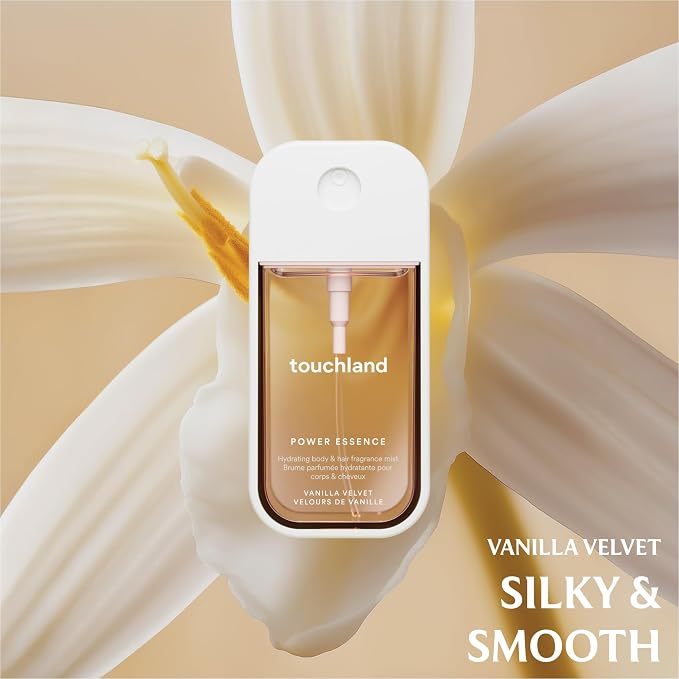 Touchland VANILLA INDULGENCE Body and Hand Mist Essentials, Travel Size Set - Image 6