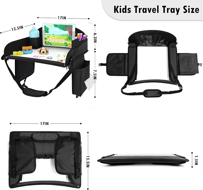 Kids Travel Tray for Car Seat, Toddler Road Trip Essentials - Image 6