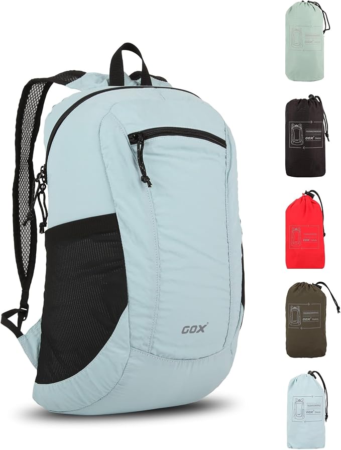 GOX Foldable 20l Backpack For Travel Lightweight Hiking Packable Daypack for by GOX