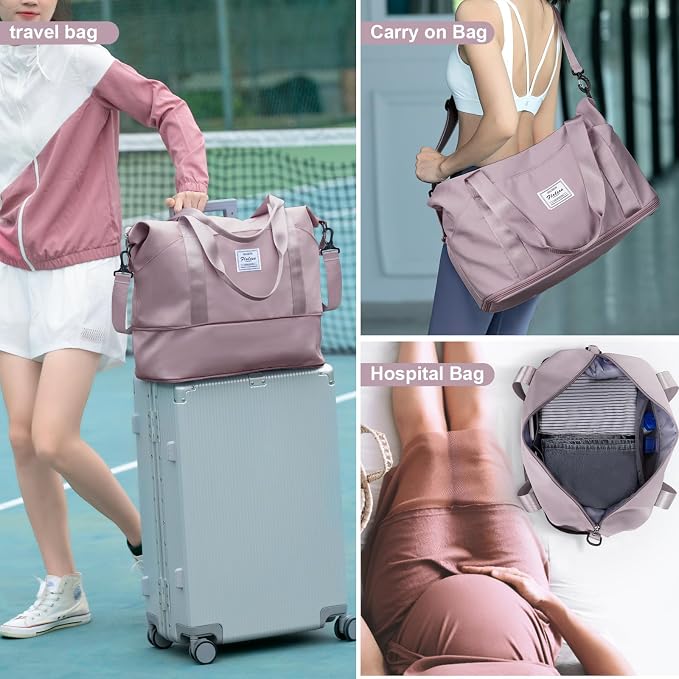 Travel Duffel Bag, Sports Tote Gym Bag, Shoulder Weekender Overnight Bag - Image 7
