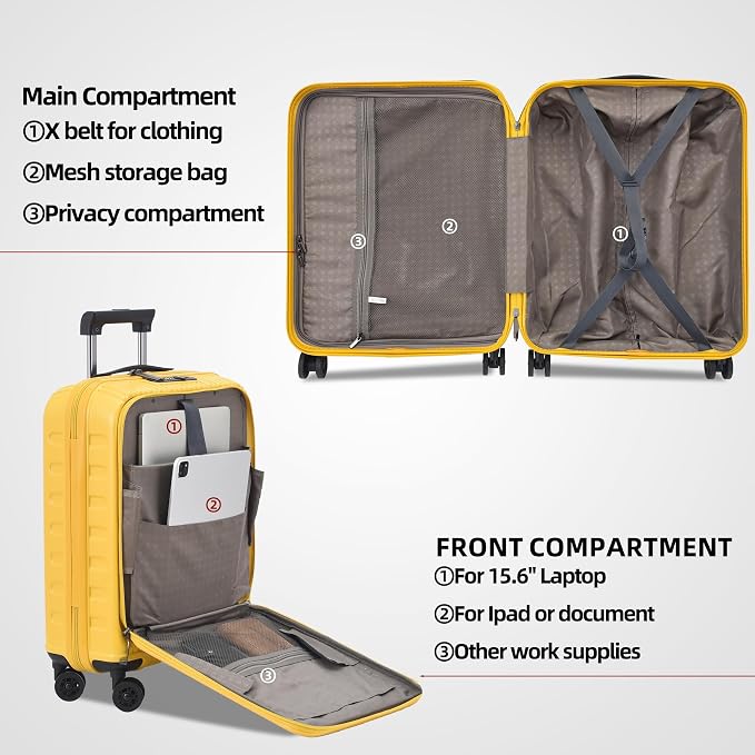 2 Pieces 19/29 Luggage Sets, 19 Inch Carry On Luggage - Image 5