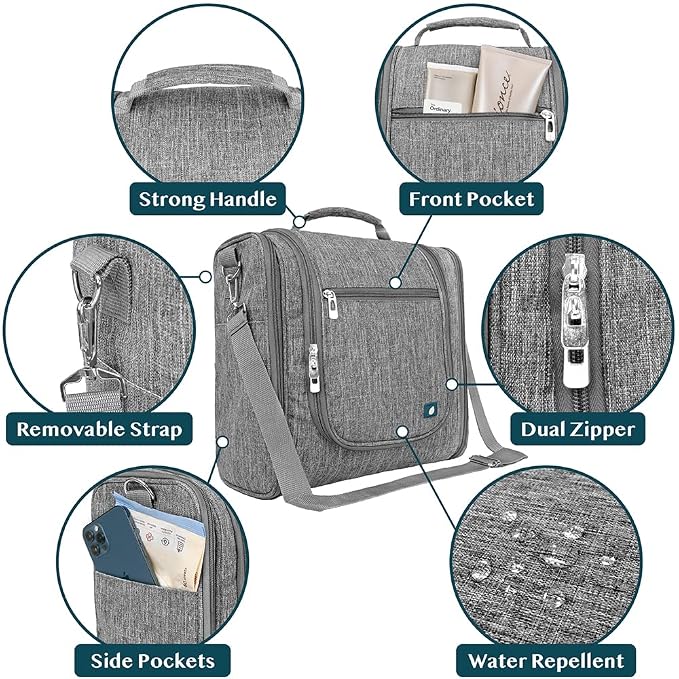 PAVILIA Extra Large Toiletry Bag Travel Bag - Image 3