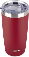 SUNWILL Travel Coffee Tumbler 20 oz, Insulated Mug by SUNWILL