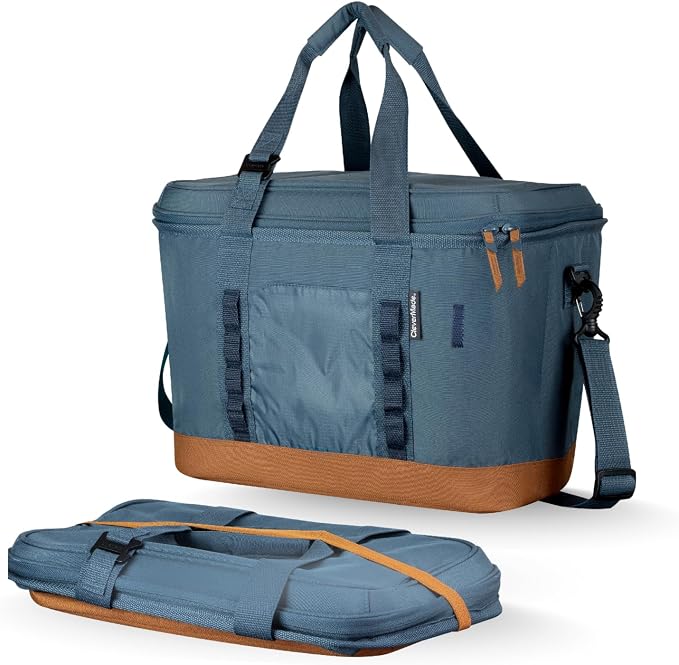 CleverMade Collapsible Insulated Cooler Bag – Leakproof Soft Folding Cooler by CleverMade