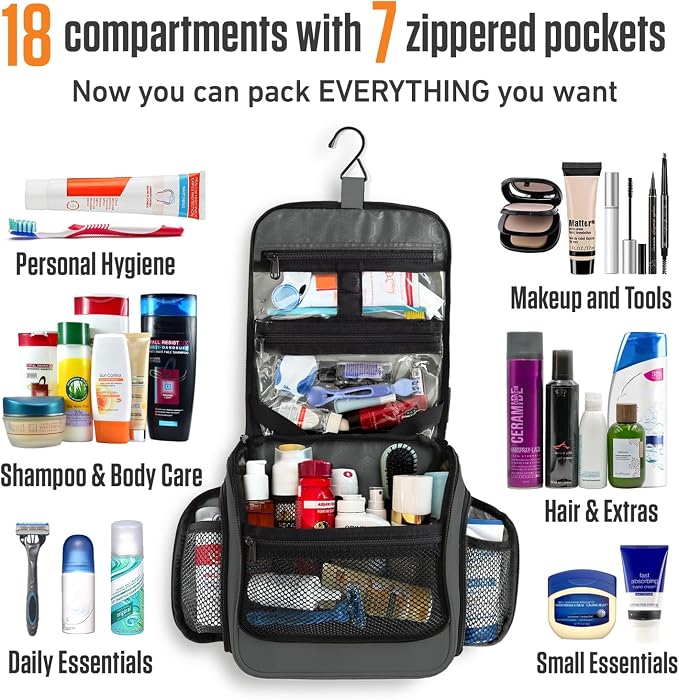 VENTURE 4TH Hanging Travel Toiletry Bag - Image 3