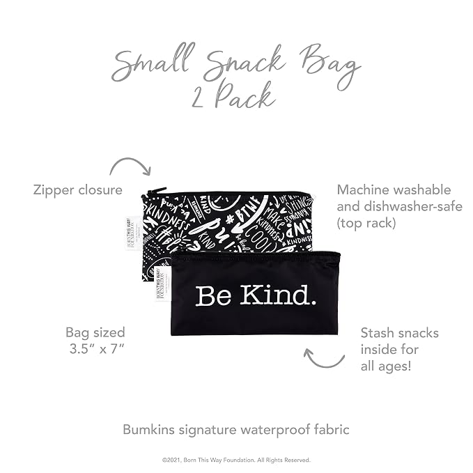 Bumkins Reusable Snack Bags, for Kids School Lunch and for Adults Portion - Image 5