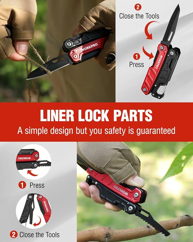 WORKPRO Multitool-11 in 1 Multitool Pliers - Image 4