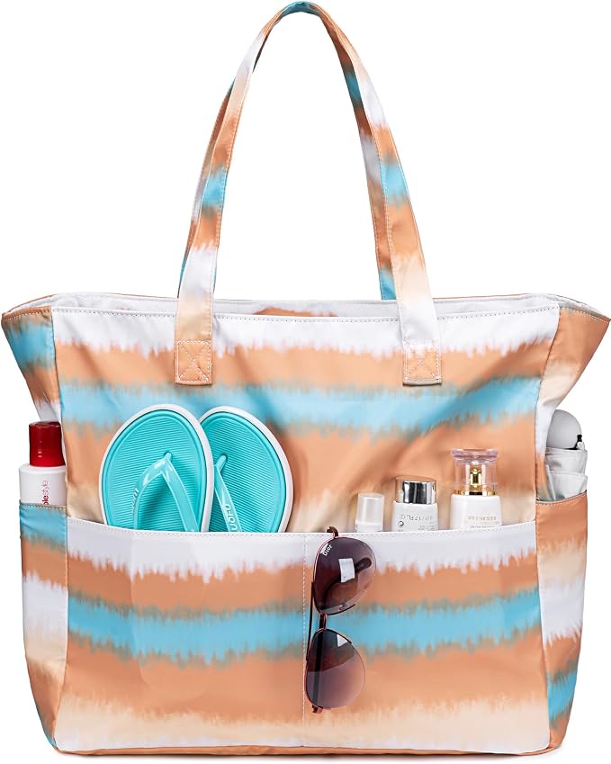 LEDAOU Beach Bag Waterproof Sandproof Women Tote Bag Pool Bag by LEDAOU