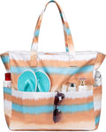 LEDAOU Beach Bag Waterproof Sandproof Women Tote Bag Pool Bag by LEDAOU