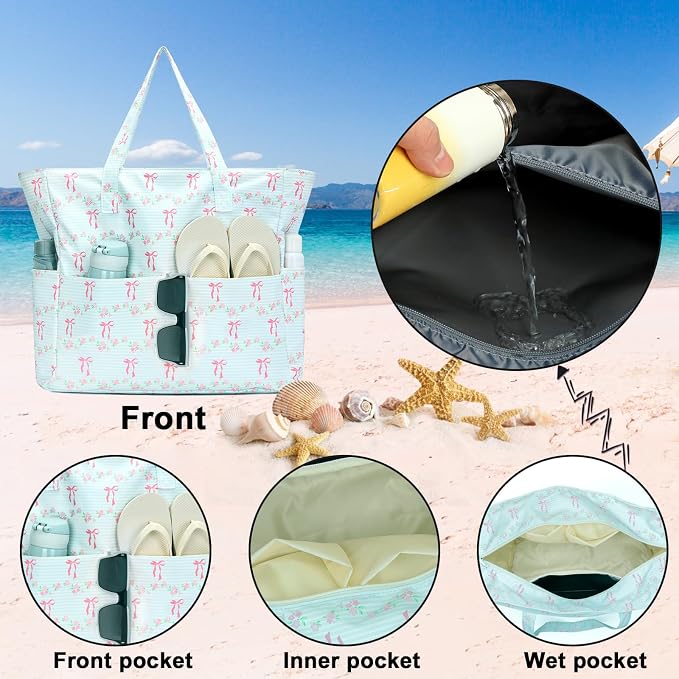 Waterproof Beach Tote Pool Bags - Image 6