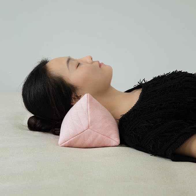 Buckwheat Neck Support Pillow Cervical Neck Cylinder Bolster Pillow Neck Pain - Image 3