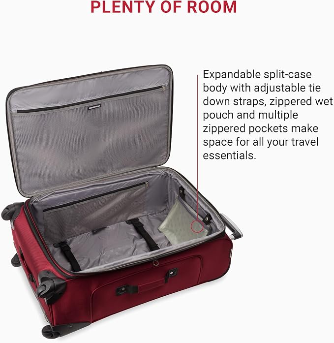 SwissGear Sion Softside Expandable Luggage, Checked-Large 29-Inch - Image 5