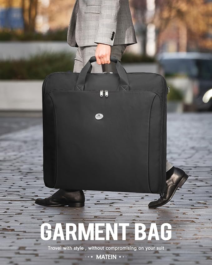 MATEIN Garment Bags for Travel, Large Double Layer Suit Bag Up to 6 Suits - Image 7