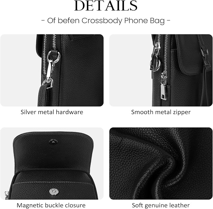 befen Genuine Leather Small Crossbody Bags - Image 6