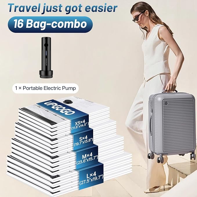 Combo 16 Pack Travel Vacuum Bags - Image 2