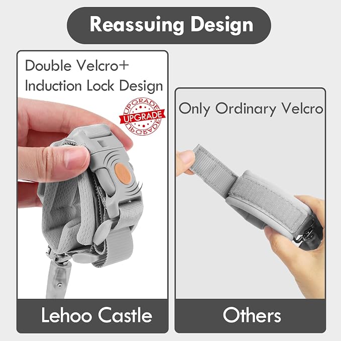 Lehoo Castle Toddler Leash Wrist, 4.9ft Kid Leash Wrist - Image 3
