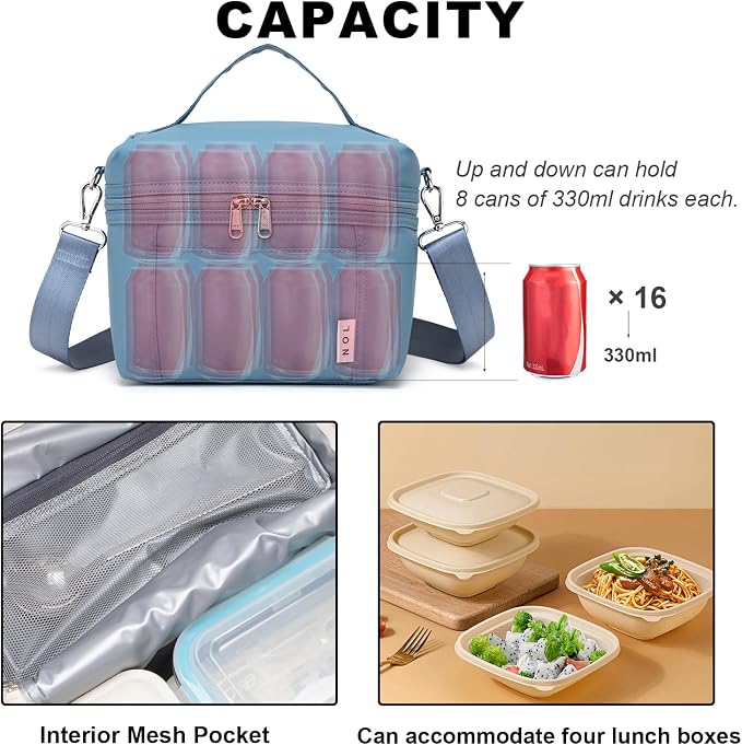 NOL Natural Organic Lifestyle Insulated Lunch Bags - Image 7