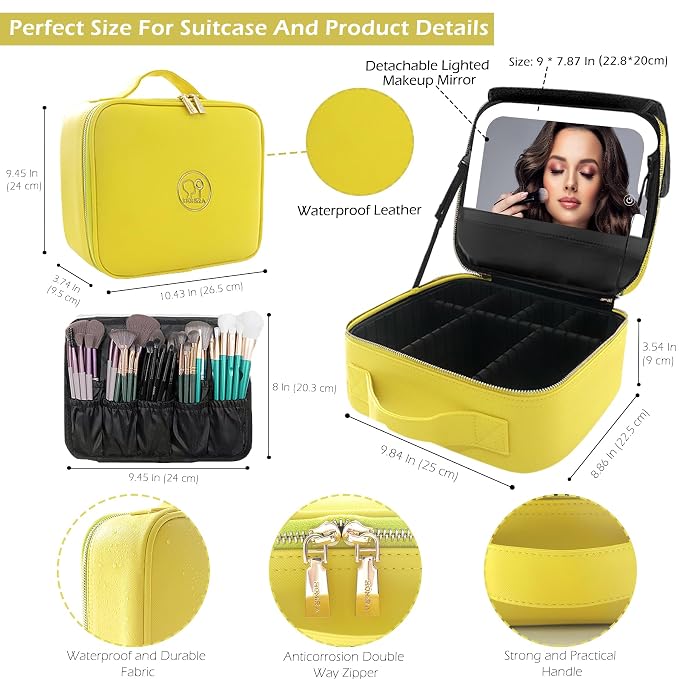MOMIRA Travel Makeup Bag Cosmetic Bag Makeup Organizer Bag - Image 3