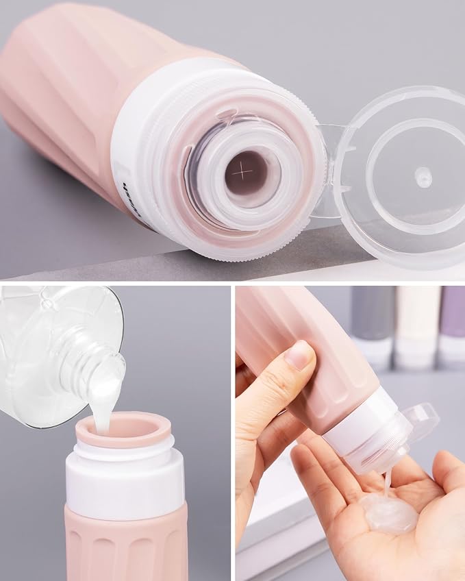 Travel Bottles for Toiletries 8 Pack, Travel Size Toiletries, Tsa Approved - Image 2
