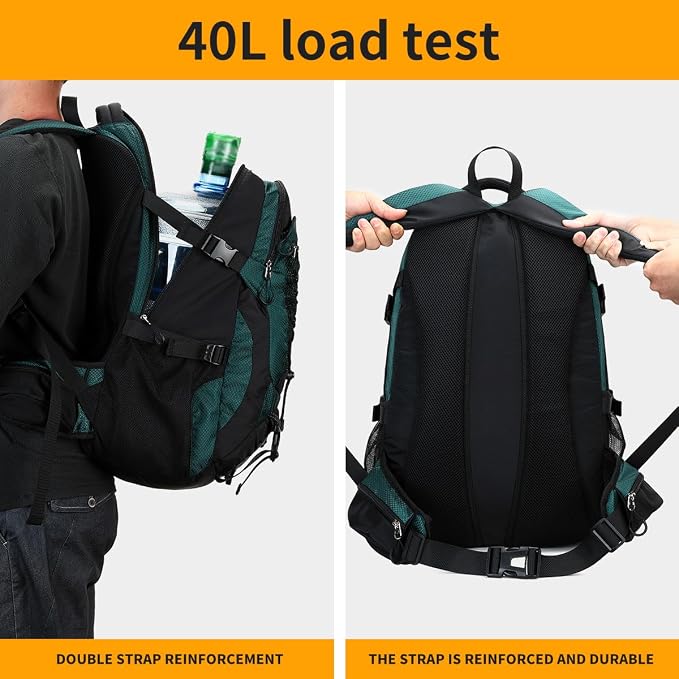 BOVIP 40L Hiking Backpack Waterproof Lightweight Daypack Travel Sports Camping - Image 6
