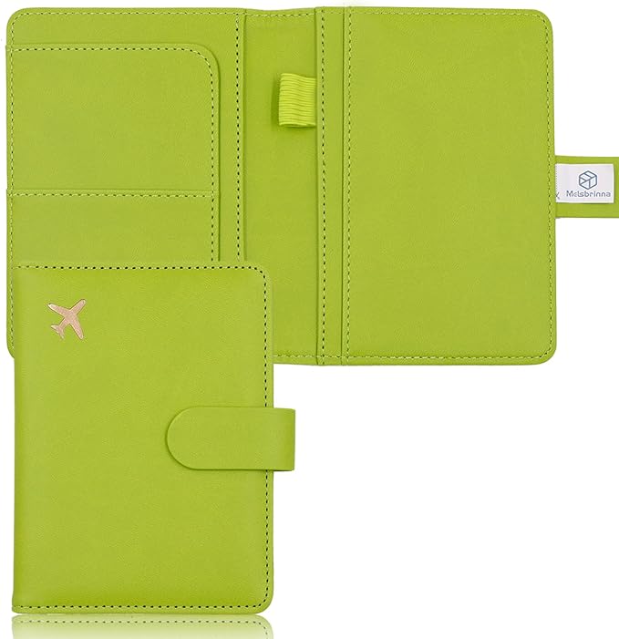 Melsbrinna Premium Leather Passport Holder Covers Case, Waterproof Rfid by Melsbrinna