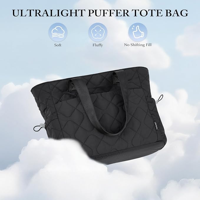 TOPEAST Tote Bag for Women, Large Puffer Tote Bag - Image 8