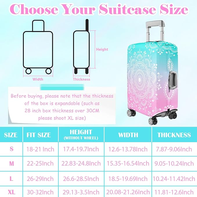 Luggage Cover for Suitcase Elastic Suitcase Cover Protector, Carry On Luggage - Image 7