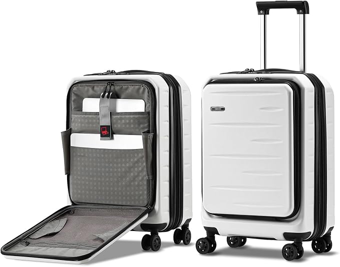 Expandable Carry On Luggage Airline Approved, 20 Inch Lightweight ABS+PC Hard by CENSIEN
