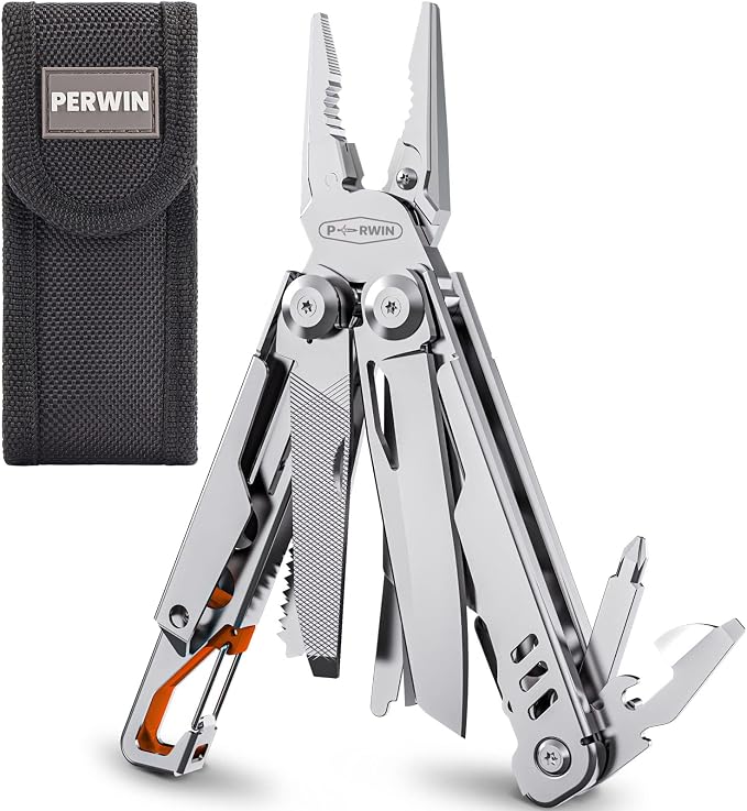 Multitool Stainless Steel Multi-Tool Pliers 13-in-1 by PERWIN