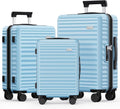 SHOWKOO Luggage Sets 3 Piece Hardside Expandable Suitcase by SHOWKOO