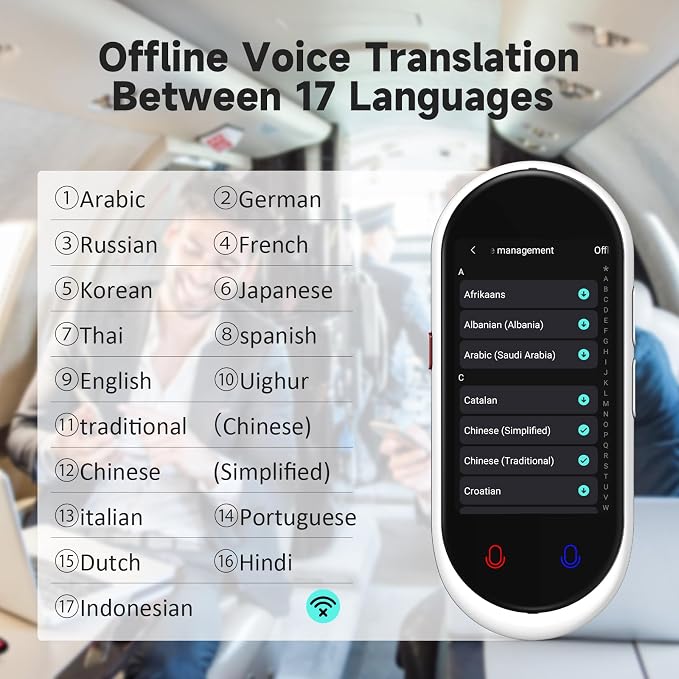 Language Translator Device, Portable Translator No WiFi Needed, Offline Voice - Image 5