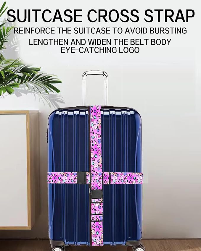 Luggage Straps for Suitcases, Adjustable Travel Belt, Durable Wide Luggage Strap - Image 5