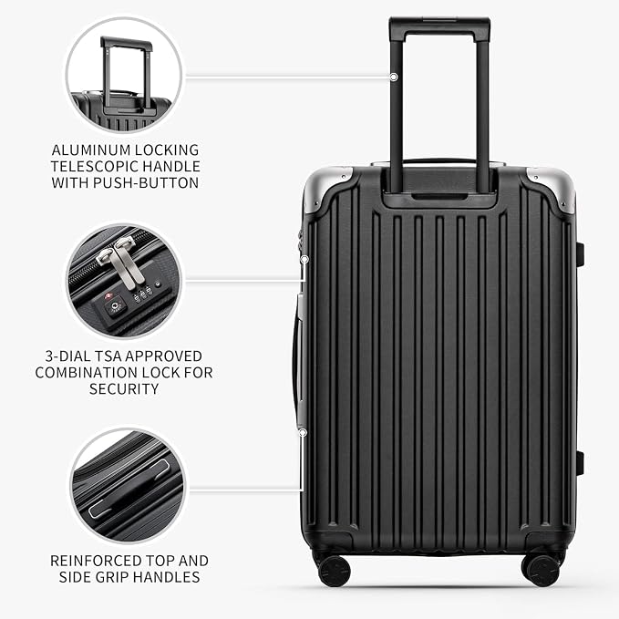 LEVEL8 Grace Luggage Sets Hardshell Suitcase - Image 3
