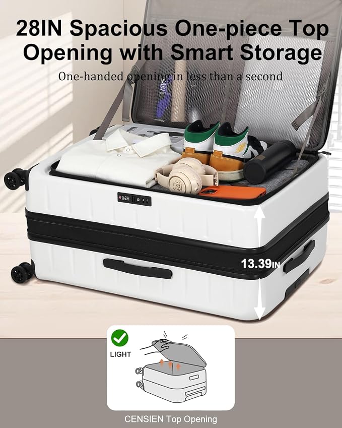 Luggage Sets 2 Pieces, 20 Inch Carry On Luggage and Expandable 28 Inch Checked - Image 2