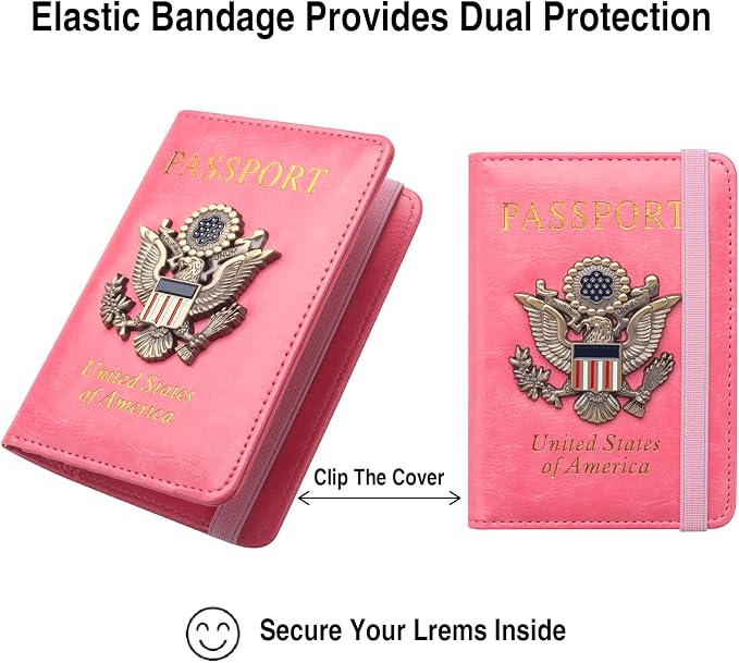 Passport Holder for Travel Passport Cover for Men Passport Wallet Case - Image 4