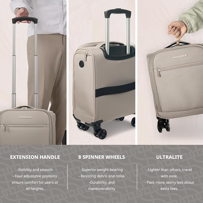 Verage Underseat Carry On Luggage - Image 4